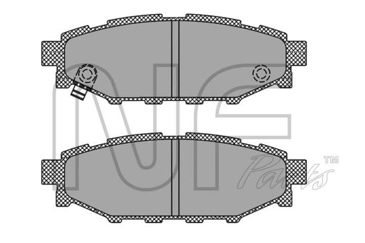 NF PARTS Комплект тормозных колодок, дисковый тормоз NF0012261